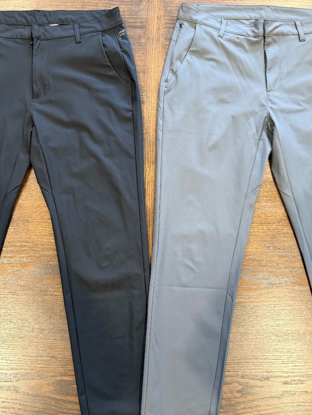 Fabletics The Don Men’s Pants 32 Black Gray Skinny Stretch 2 Pair Lot